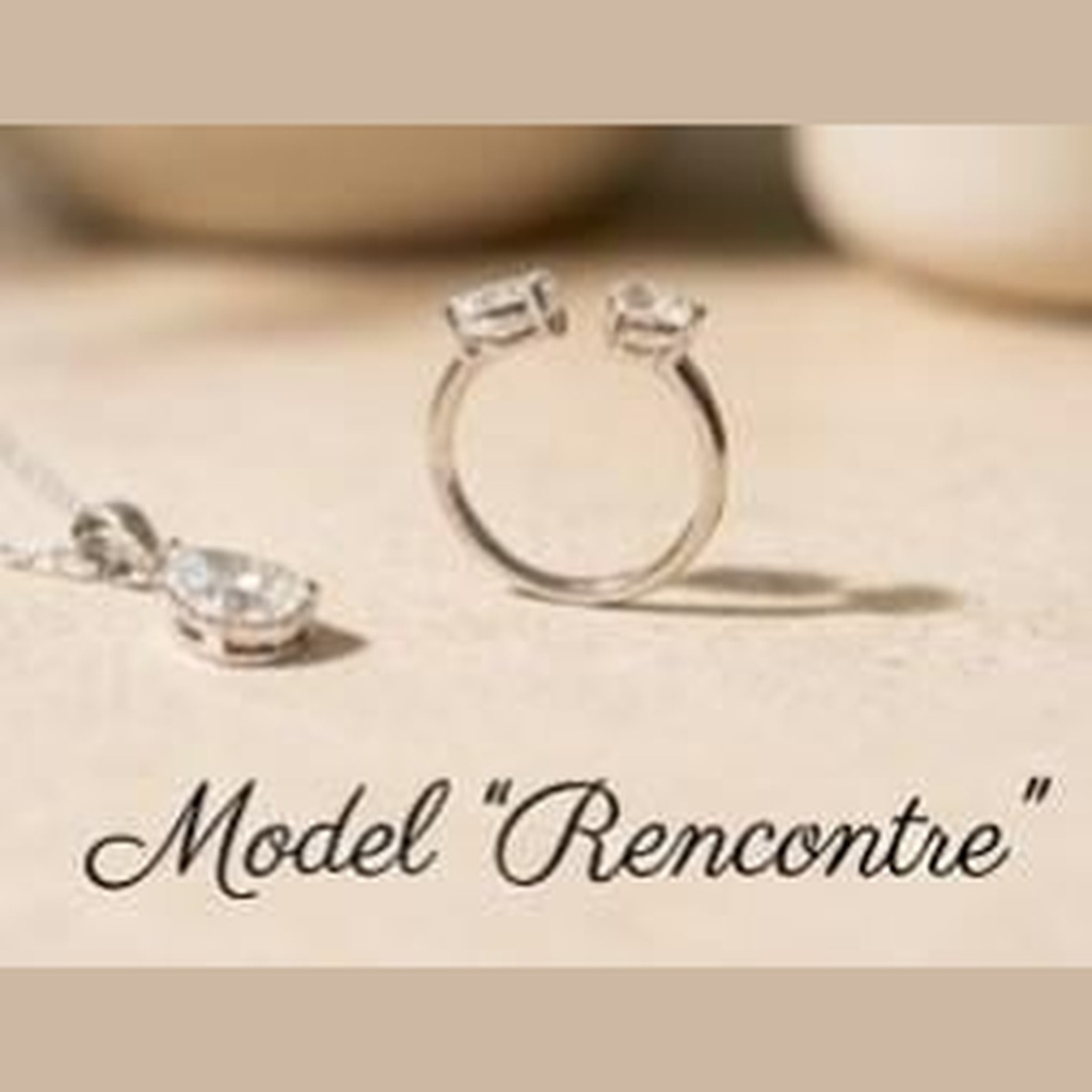 Bague Zirconium Argent — Portée Main