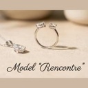 Bague Zirconium Argent — Portée Main