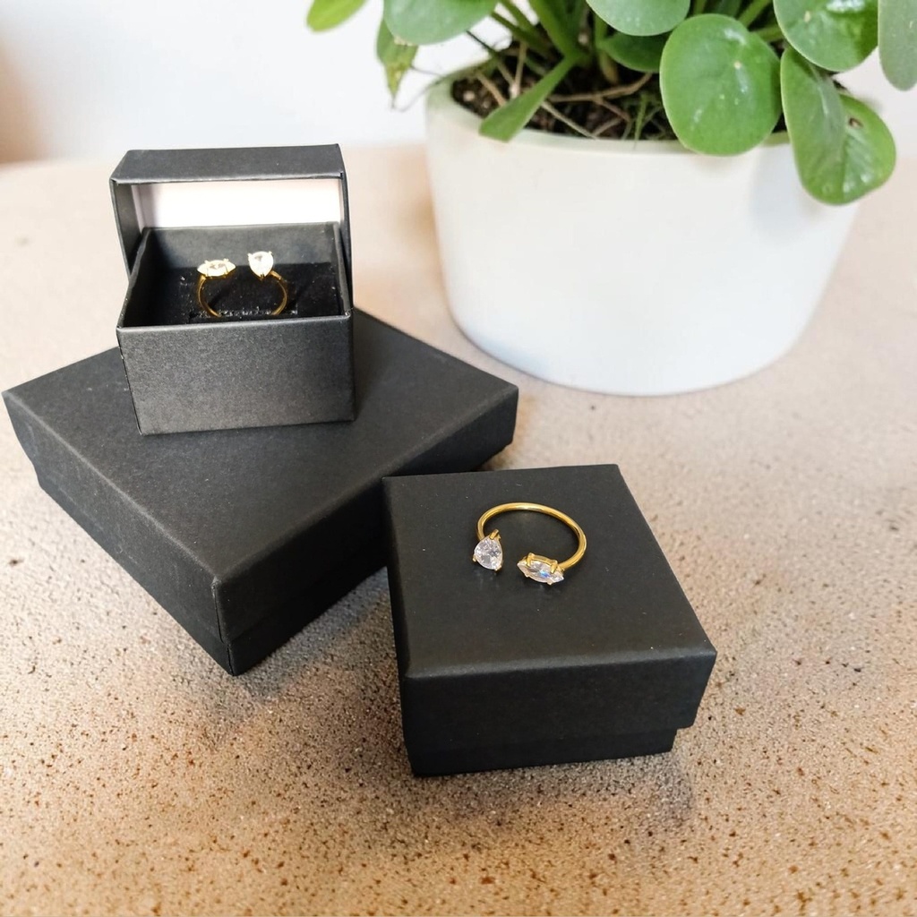 Bague Zirconium Or — Ambiance Végétale